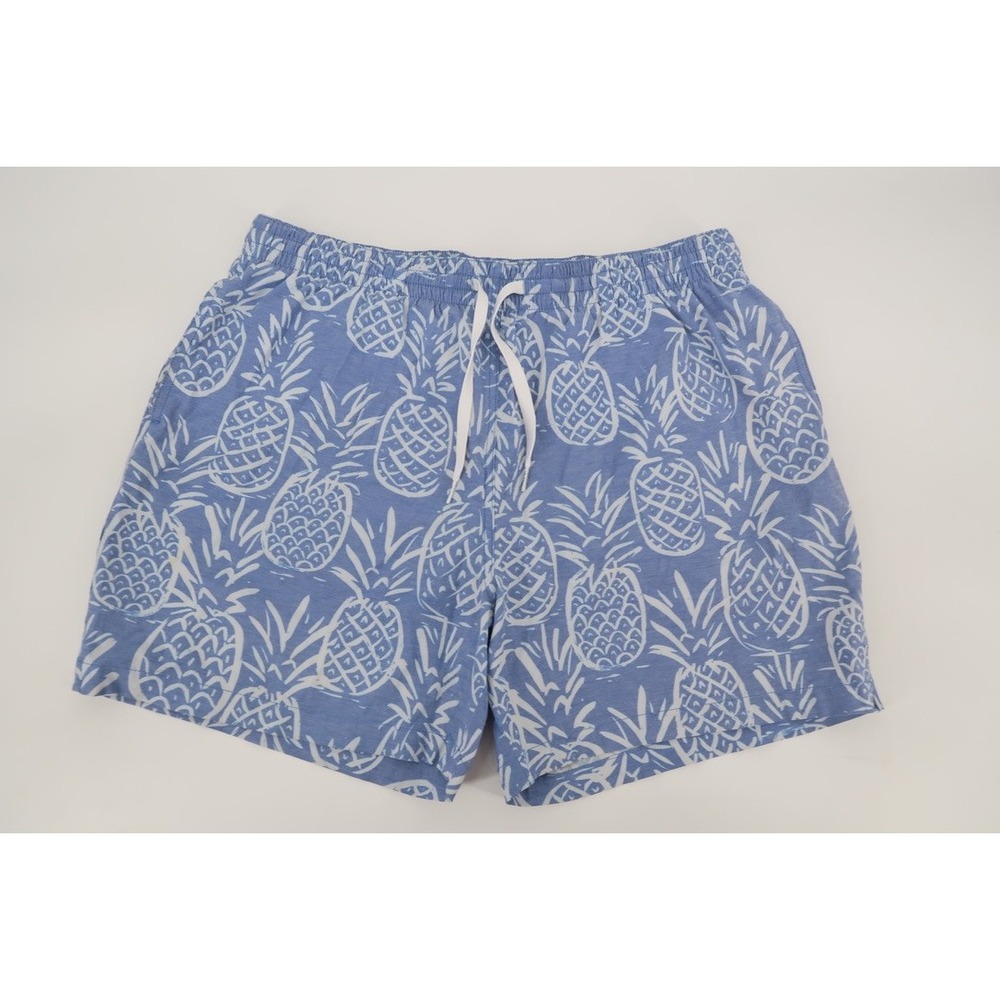 Chubbies The Thigh-Napples Swim Trunks Men‎ XL Blue Pineapple 5.5 Inseam Lined